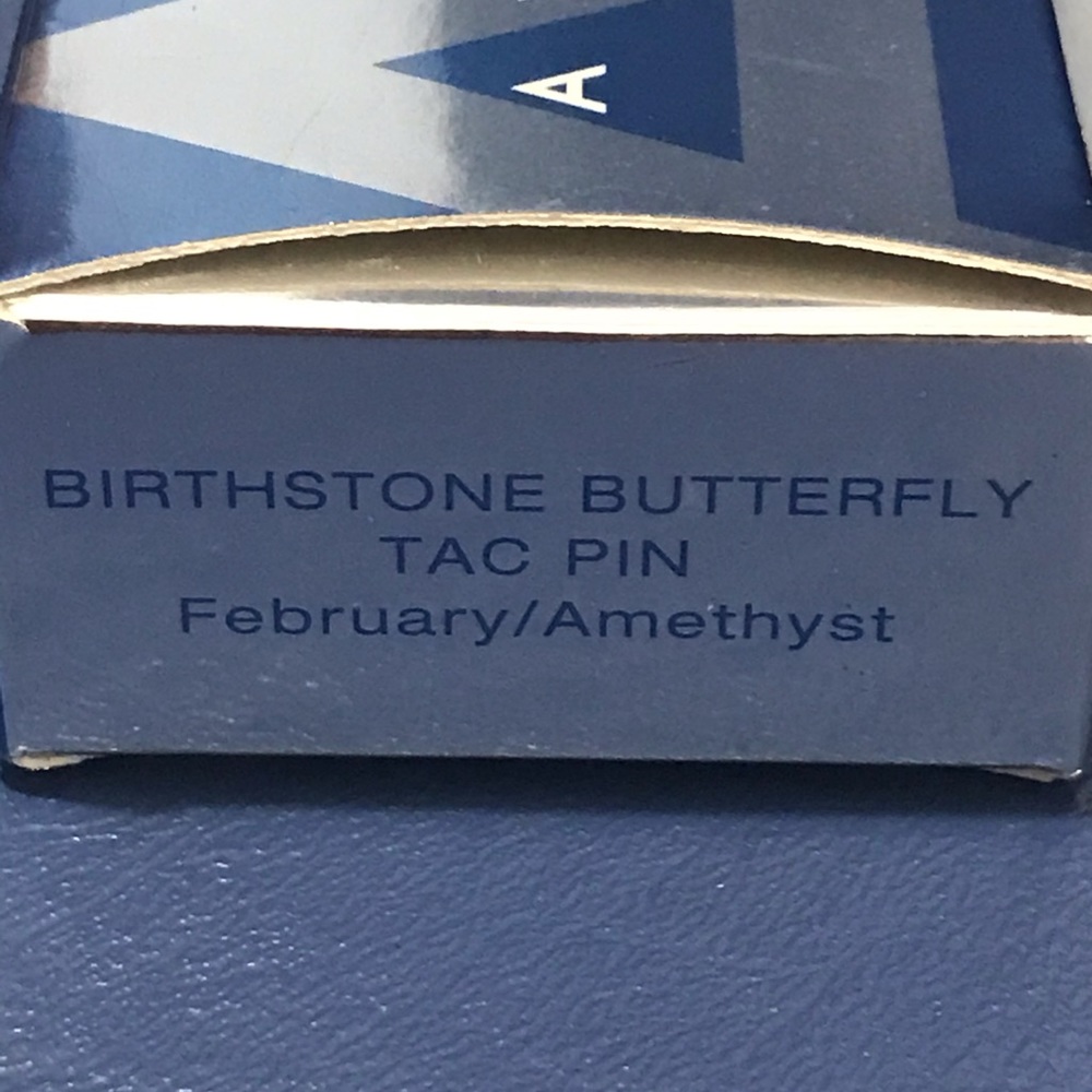 Amethyst butterfly pin - Picture 5 of 7